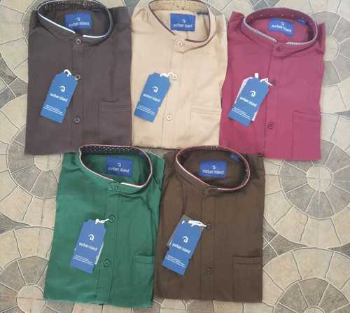 Chinese Collar Cotton Shirts