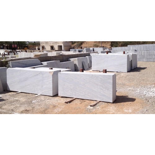 White Construction Grade Marble Slab