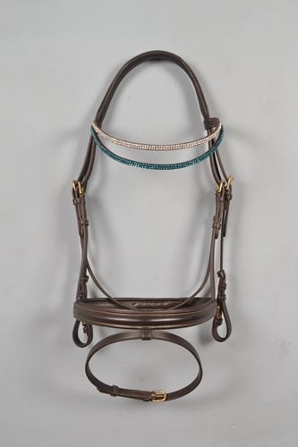 Brown Effective Leather Snaffel Bridle