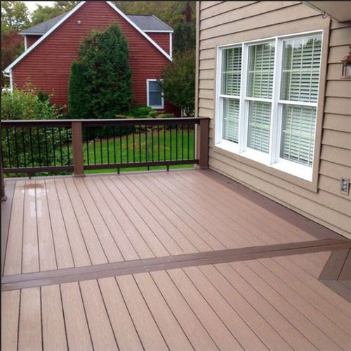 Teak Anti-Slip Wood Plastic Composite Deck Board