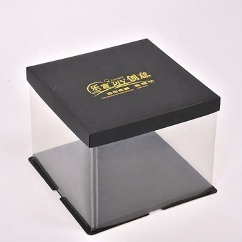 Custom Logo Clear Square Luxury Cake Box Wedding Birthday Party Gift  Packaging Pet Plastic Transparent Cake Boxes - China Custom Cake Box, Cake  Paper Bpx | Made-in-China.com