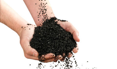 Rubber Crumb - 1/4 Inch Granular Size | Recycled Tyre Rubber, Ideal for Artificial Turf Cushioning