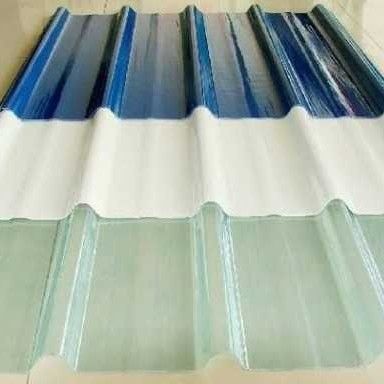 Blue And White Frp Roofing Sheet