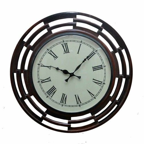 Circular Wooden Wall Clock