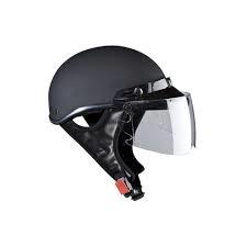 Availabel In All Color Ladies Stylish Black Strap Half Face Helmet