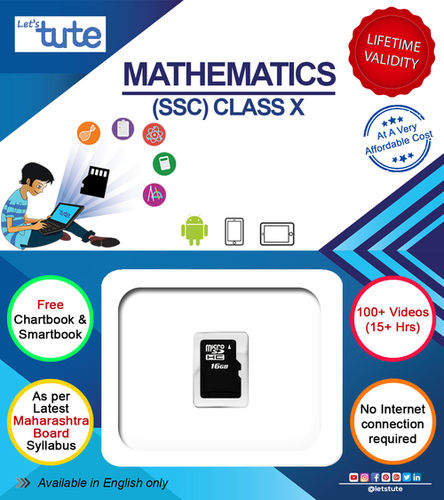 Letstute Maths Class 10th SD Card Topicwise Digital Learning Video