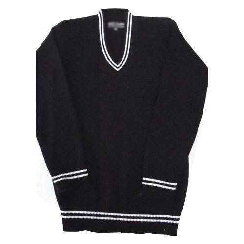 School Woolen Plain Sweater Collar Type: V Neck