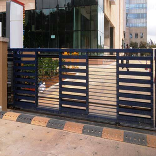 Modern Black Iron Sliding Gates