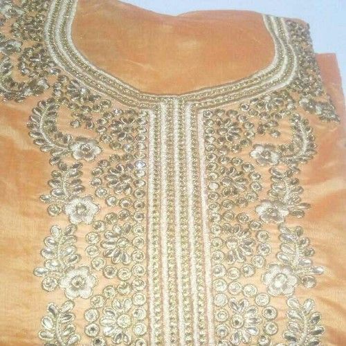 All Color Is Available Full Back And Front Embroidery Work Silk Ladies Suits