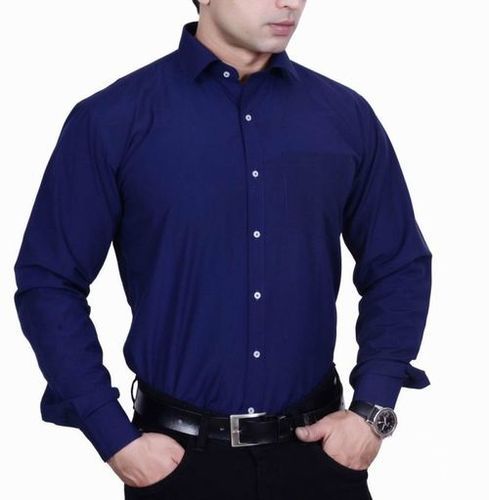 Dark Blue Full Sleeve Formal Shirt For Mens