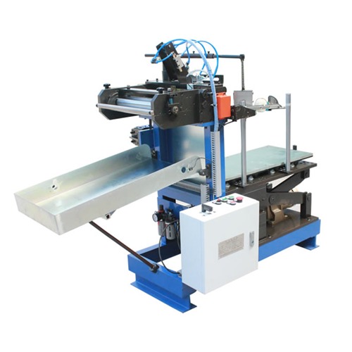Blue Automatic Rounding Machine For Chemical Round Can Making