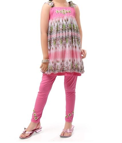 Multicolour Girl Kids Sleeveless Top