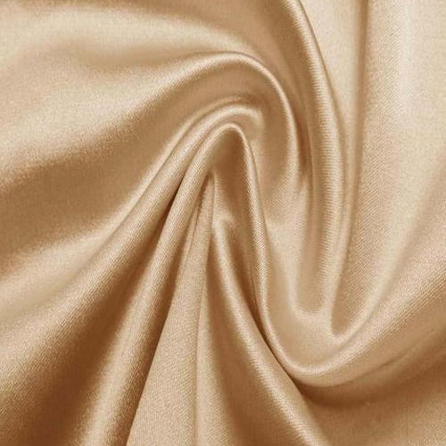 Golden Plain Nylone Satin Fabric