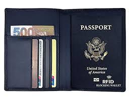 Dark Blue Pure Leather Passport Holder