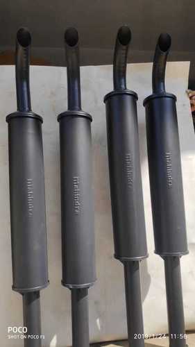 Black Powder Coated Tractor Silencer