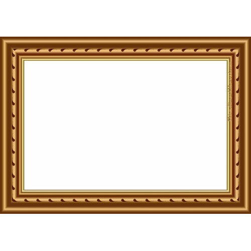 Indian Golden Colour Rectangular Photo Frame