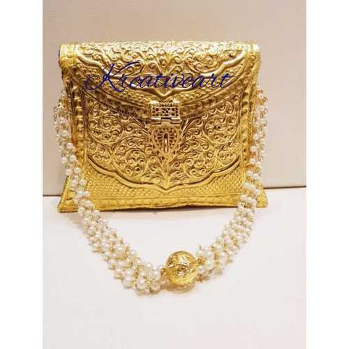 Handcrafted Brass Clutch Bag Gender: Women