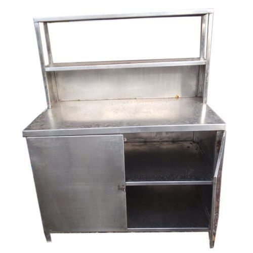 Silver Pav Bhaji Display Counter