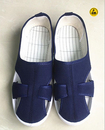 Blue Canvas Upper Spu Outsole Esd Shoes Application: Agriculture