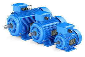 Blue Electric Motor With Varied Capacity