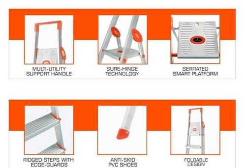 Folding Aluminium Metal Ladders Usage: Domestic Or Industrial