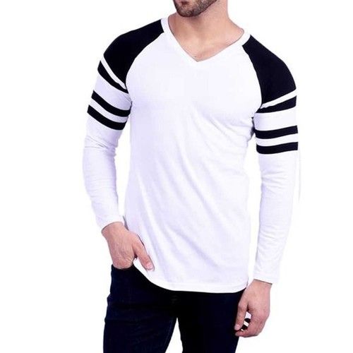 V Neck Full Sleeves T Shirt