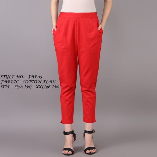 Buy Exciting SAP13 Cotton Flex Side Button Straight Pants Online | Kessa