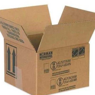 Printed Corrugated Kraft Packaging Box - Disposable, Foldable, Biodegradable | Customizable Size and Color for Apparel, Gifts, Electronics, and Pharmaceuticals