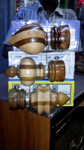 Wood Color Designer Wooden Curtain Bracket