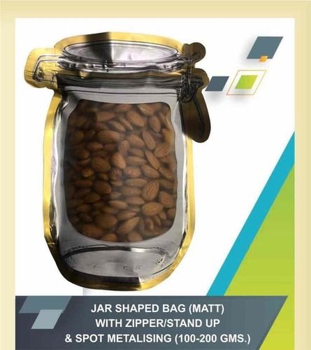 Jar Shaped Bag (Matt) With Zipper Standup