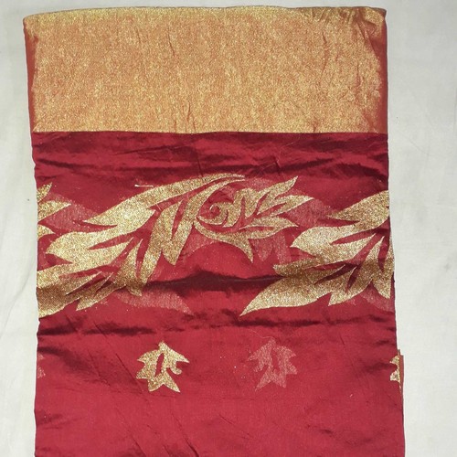 Maroon Shrink Resistance Designer Saree