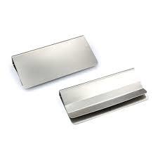 Metallic Stainless Steel Rectangular Label