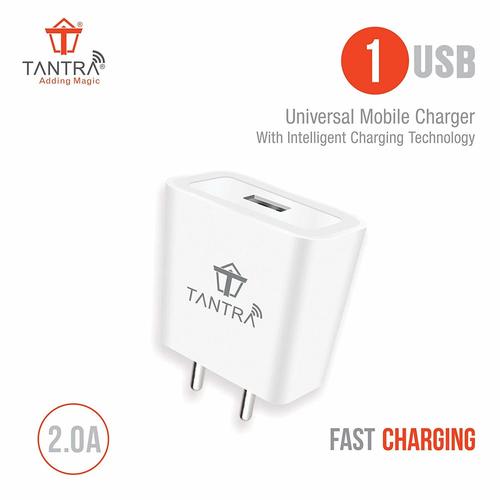 हाई स्पीड चार्जिंग डेटा केबल के साथ मोबाइल 2.0 AMP के लिए तंत्र सिंगल USB फास्ट वॉल चार्जर