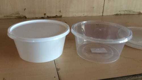 Milky Highly Demanded Round Plastic Containers