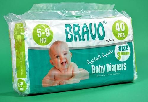 Painted Skin Friendliness Baby Diapers (Bravo)