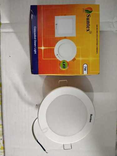 White 7W Round Led Concealed Light