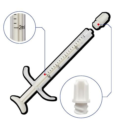 Disposable Dental Syringe 2Ml Light Source: No