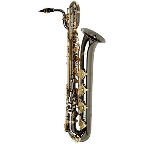 Paris Series Professional Black Nickel Baritone Saxophone Aabs-955 Black Nickel Body Brass Lacquer Keys (Allora)