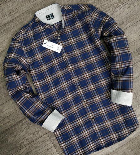 Full Sleeves Mens Casual Shirt With Chinese Collar Age Group: 16-60