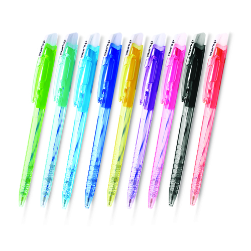 Nine Barrel Colors And Three Ink Colors. Light Weight Writing Pens (Fo-Gelb021)