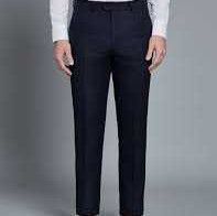 No Fade Plain Black Men Trousers