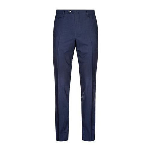 Regular Fit Plain Pattern Navy Blue Color Formal Trouser at Best Price ...