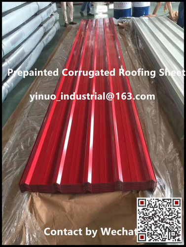 T Shape Prepainted Corrugated Roofing Sheet