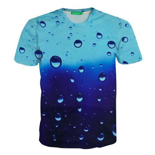 Short Sleeves Water Bubble Printed Mens T-Shirts Age Group: All Age Group