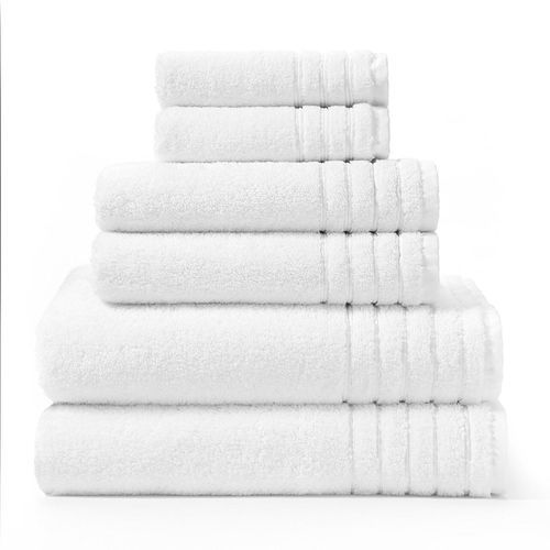 white cotton towels