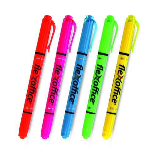 Five Barrel Colors And Five Ink Colors. Sturdy Clip Highlighter Pen (Fo-Hl01)