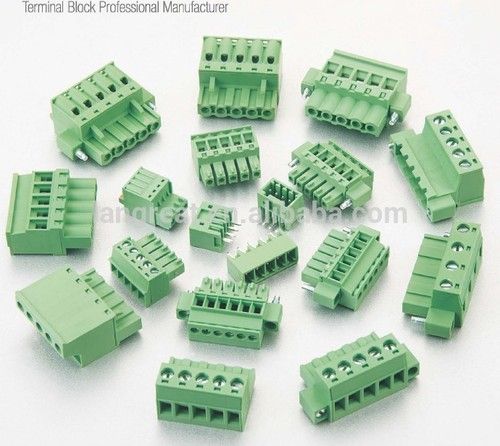 Terminal Block Green Pluggable Application: Industrial Controls Hvac Controls Communication Equipment Field Wiring For Power Or I/O Connection