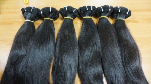 Indian Black Machine Weft Hair