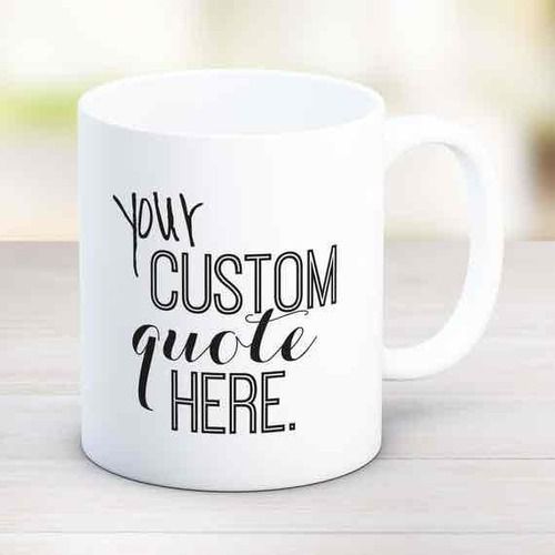 Customized Printed Coffee Mug - Ceramic Material, Glossy Smooth Finish, Sleek & Lightweight Design, Perfect for Gifting