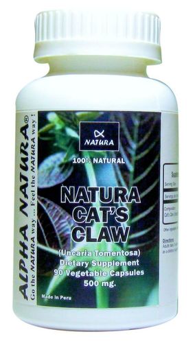 Immune System Dietary Supplement Capsules (Natura Cats Claw) Ingredients: Natural Ingredients